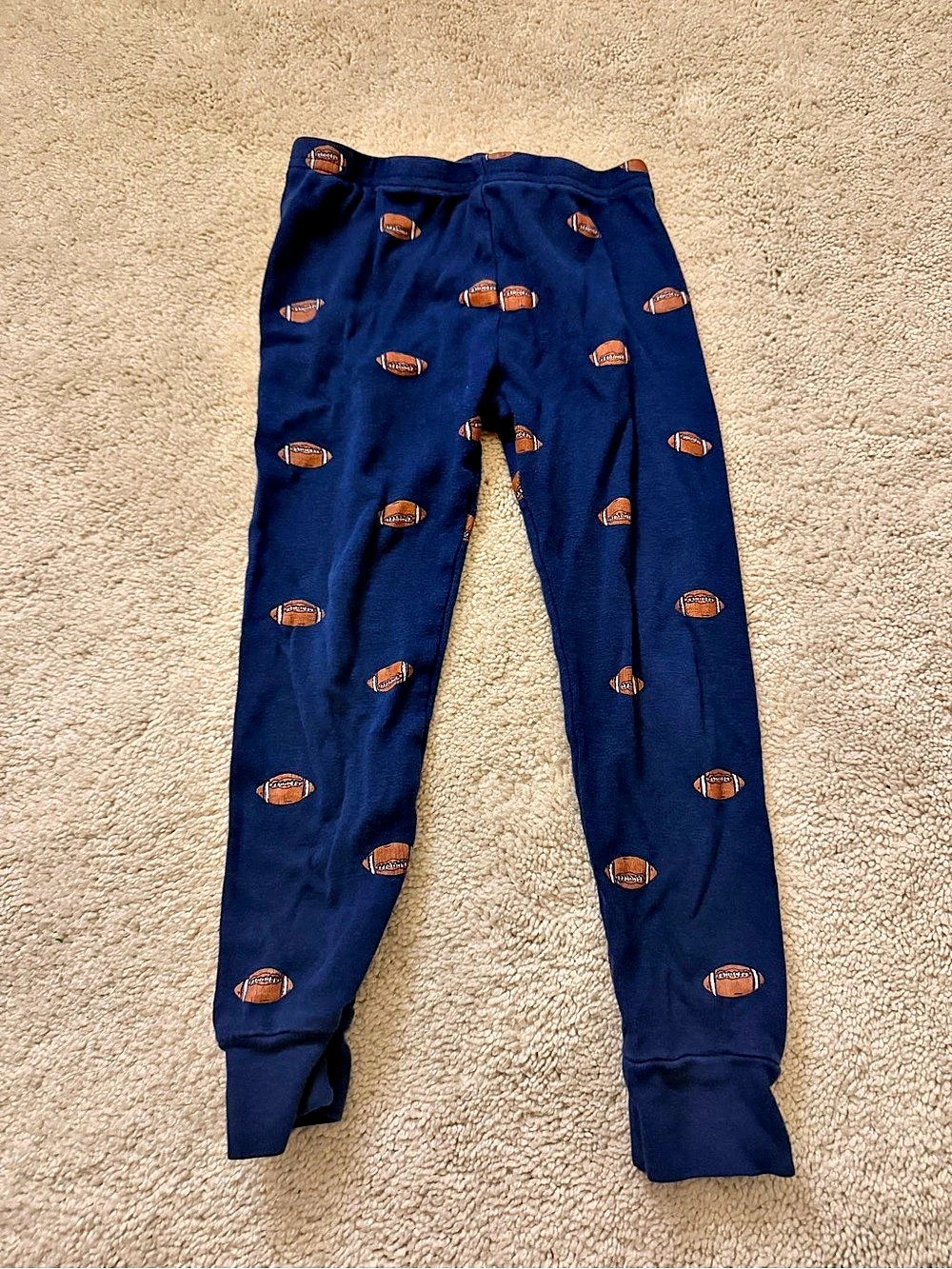 Carter's Toddler Football Print Snug Fit Pajama Pants Pajama Pants Blue & Brown